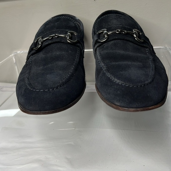 To Boot New York Sz 10 Dark Navy Blue Suede Slip On Loafers Shoes main image 8